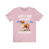 Just A Boy Who Loves Kooikerhondje Dogs Shirt, Dog Lover Shirt, Kooikerhondje Dog, Animal Toddler Infant Kids Gift T-Shirt Image 4