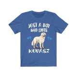 Just A Boy Who Loves Kuvasz Shirt, Dog Lover Shirt, Kuvasz Dog, Animal Toddler Infant Kids Gift T-Shirt Image 2