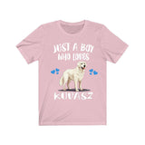 Just A Boy Who Loves Kuvasz Shirt, Dog Lover Shirt, Kuvasz Dog, Animal Toddler Infant Kids Gift T-Shirt Image 4