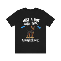 Manchester Terrier T-Shirt for Boys - manchester terrier print design