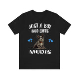 Just A Boy Who Loves Mudis Dogs Shirt, Dog Lover Shirt, Mudi Dog, Animal Toddler Infant Kids Gift T-Shirt Image 2