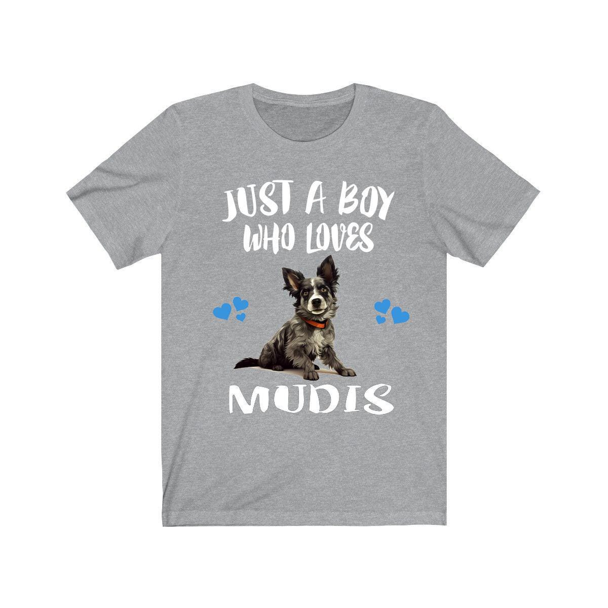Just A Boy Who Loves Mudis Dogs Shirt, Dog Lover Shirt, Mudi Dog, Animal Toddler Infant Kids Gift T-Shirt Image 1
