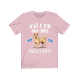 Just A Boy Who Loves Norwegian Buhunds Dogs Shirt, Dog Lover Shirt, Norwegian Buhund Dog, Animal Toddler Infant Kids Gift T-Shirt Image 4
