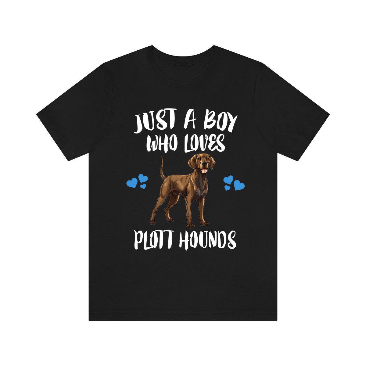 Just A Boy Who Loves Plott Hounds Dogs Shirt - Plott Hound print design