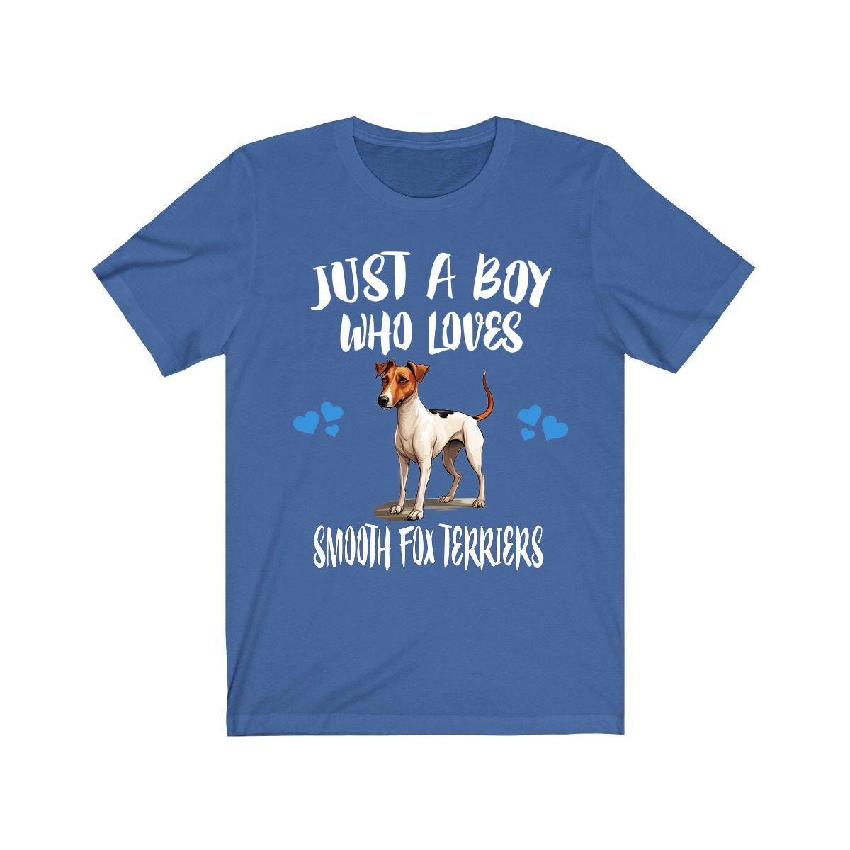 Just A Boy Who Loves Smooth Fox Terriers Dogs Shirt, Dog Lover Shirt, Smooth Fox Terrier Dog, Animal Toddler Infant Kids Gift T-Shirt Image 1