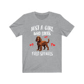 Just A Girl Who Loves Field Spaniels Shirt, Dog Lover Shirt, Field Spaniel Dog, Animal Toddler Infant Kids Gift T-Shirt Image 1