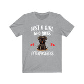 Just A Girl Loves Affenpinschers Shirt, Dog Lover Shirt, Affenpinschers Dog, Animal Toddler Infant Kids Gift T-Shirt Image 1