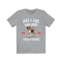 American Foxhound T-Shirt for Girls - american foxhound print design