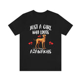 Just A Girl Who Loves Azawakhs Shirt, Dog Lover Shirt, Azawakh Dog, Animal Toddler Infant Kids Gift T-Shirt Image 1
