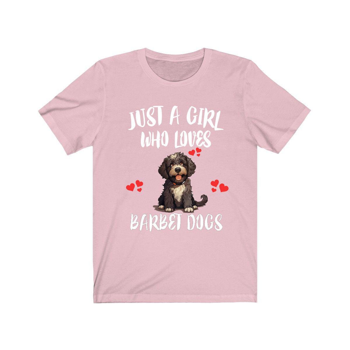 Barbet Dog T-Shirt for Girls - barbet dog print design