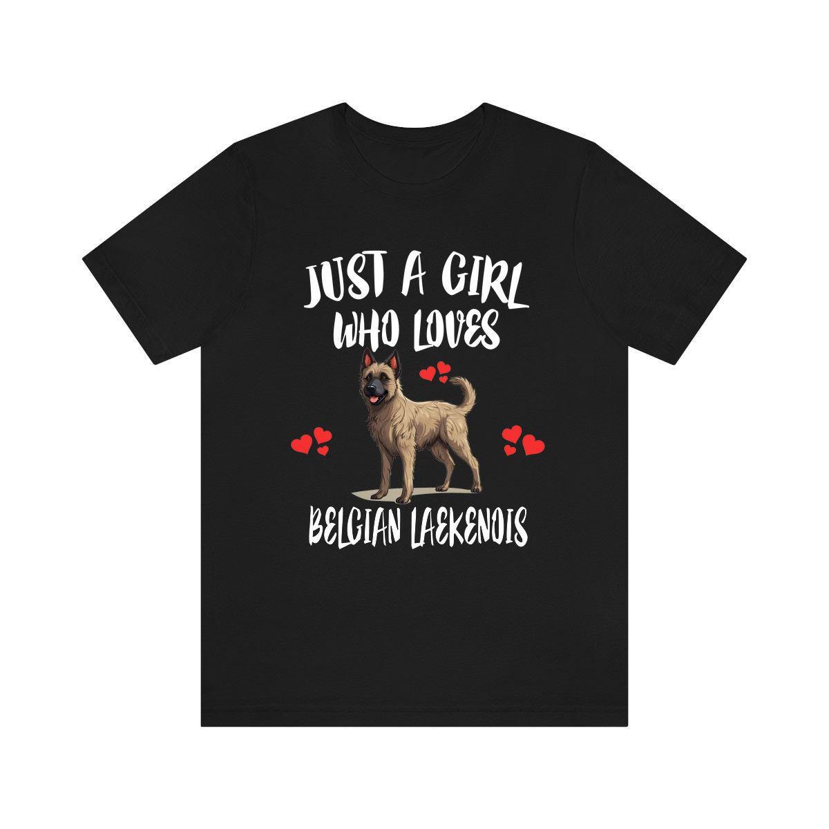 Just A Girl Who Loves Belgian Laekenois Shirt, Dog Lover Shirt, Belgian Laekenois Dog, Animal Toddler Infant Kids Gift T-Shirt Image 1