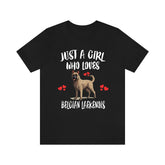 Just A Girl Who Loves Belgian Laekenois Shirt, Dog Lover Shirt, Belgian Laekenois Dog, Animal Toddler Infant Kids Gift T-Shirt Image 1