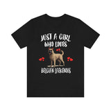 Just A Girl Who Loves Belgian Laekenois Shirt, Dog Lover Shirt, Belgian Laekenois Dog, Animal Toddler Infant Kids Gift T-Shirt Image 1