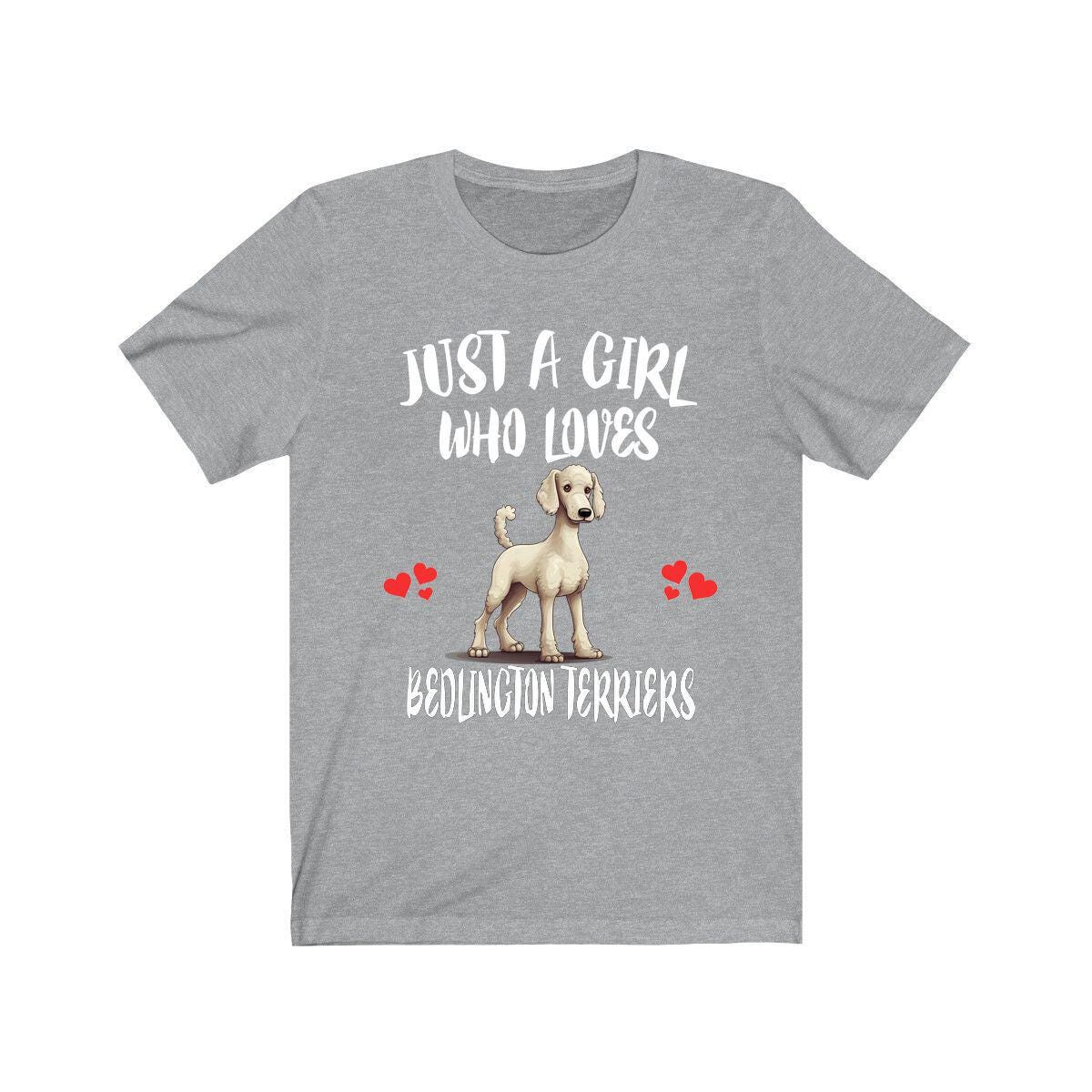 Bedlington Terrier T-Shirt for Girls - bedlington terrier print design