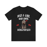 Just A Girl Who Loves Bergamasco Shirt, Dog Lover Shirt, Bergamasco Dog, Animal Toddler Infant Kids Gift T-Shirt Image 1