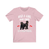 Just A Girl Who Loves Black Russian Terriers Shirt, Dog Lover Shirt, Black Russian Terrier Dog, Animal Toddler Infant Kids Gift T-Shirt Image 4