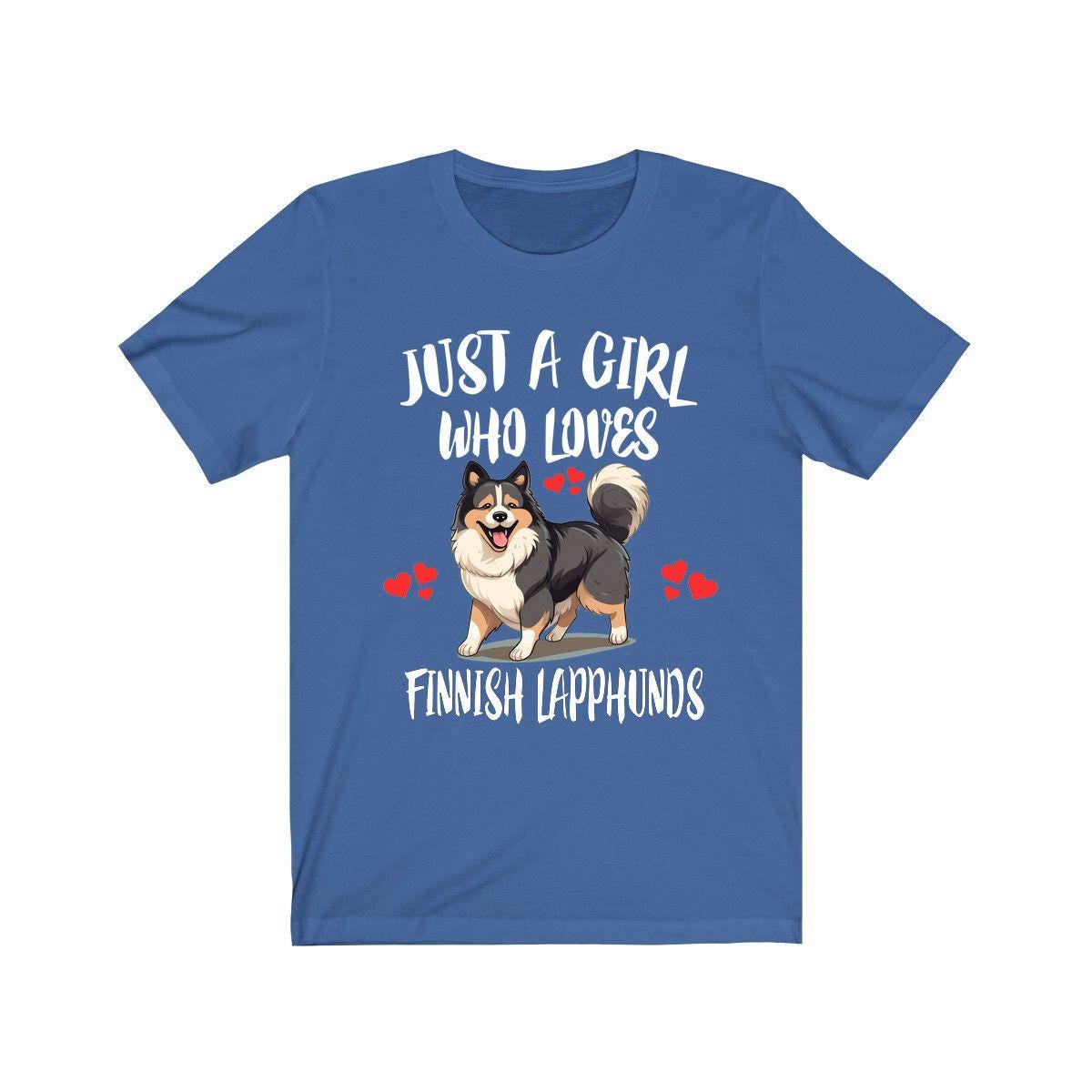 Finnish Lapphund T-Shirt for Girls - finnish lapphund print design