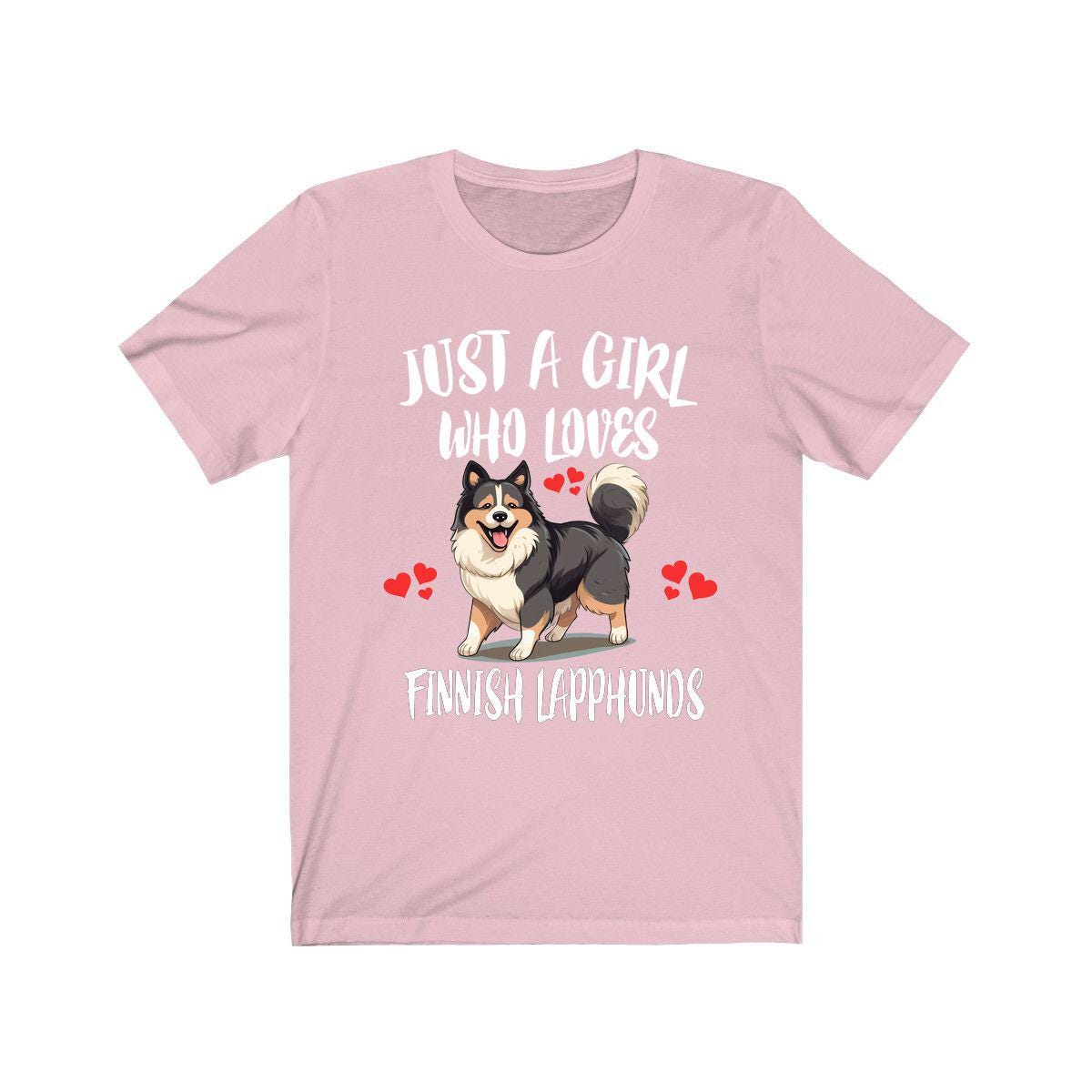 Finnish Lapphund T-Shirt for Girls - finnish lapphund print design