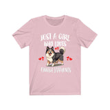 Just A Girl Who Loves Finnish Lapphunds Shirt, Dog Lover Shirt, Finnish Lapphund Dog, Animal Toddler Infant Kids Gift T-Shirt Image 4