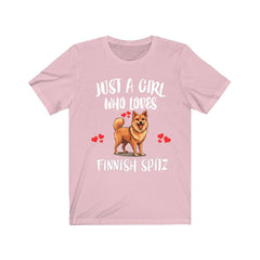 Just a girl who loves Finnish Spitz Nordic spitz dog breed tee