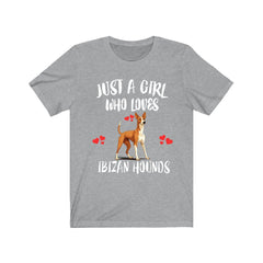 Ibizan Hound T-Shirt for Girls - ibizan hound print design