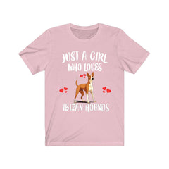 Ibizan Hound T-Shirt for Girls - ibizan hound print design
