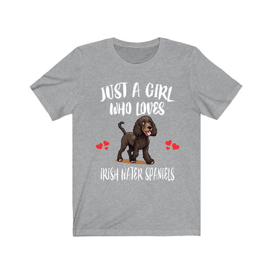 Just A Girl Who Loves Irish Water Spaniels Shirt - irish water spaniel print design