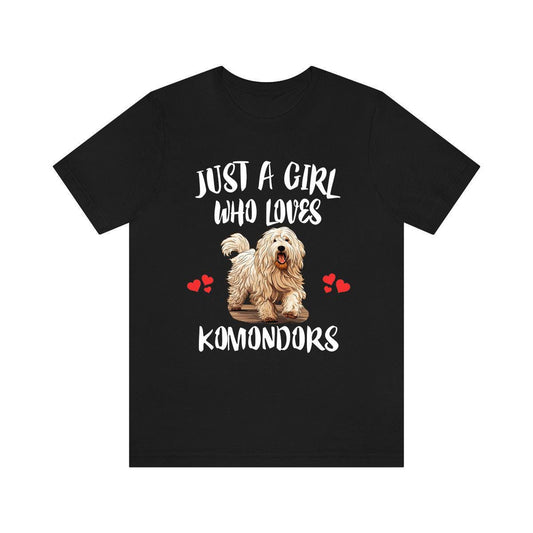 Just A Girl Who Loves Komondor Dogs Shirt - komondor print design