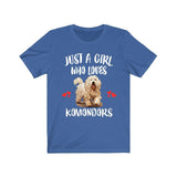 Just A Girl Who Loves Komondors Shirt, Dog Lover Shirt, Komondor Dog, Animal Toddler Infant Kids Gift T-Shirt Image 2