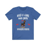 Just A Girl Who Loves Manchester Terriers Shirt, Dog Lover Shirt, Manchester Terrier Dog, Animal Toddler Infant Kids Gift T-Shirt Image 3