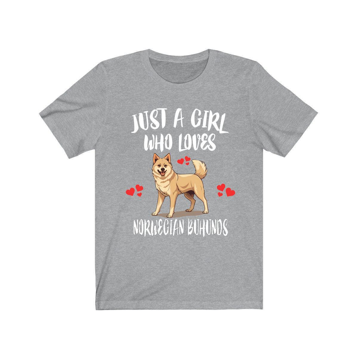 Just A Girl Who Loves Norwegian Buhunds Shirt - norwegian buhund print design