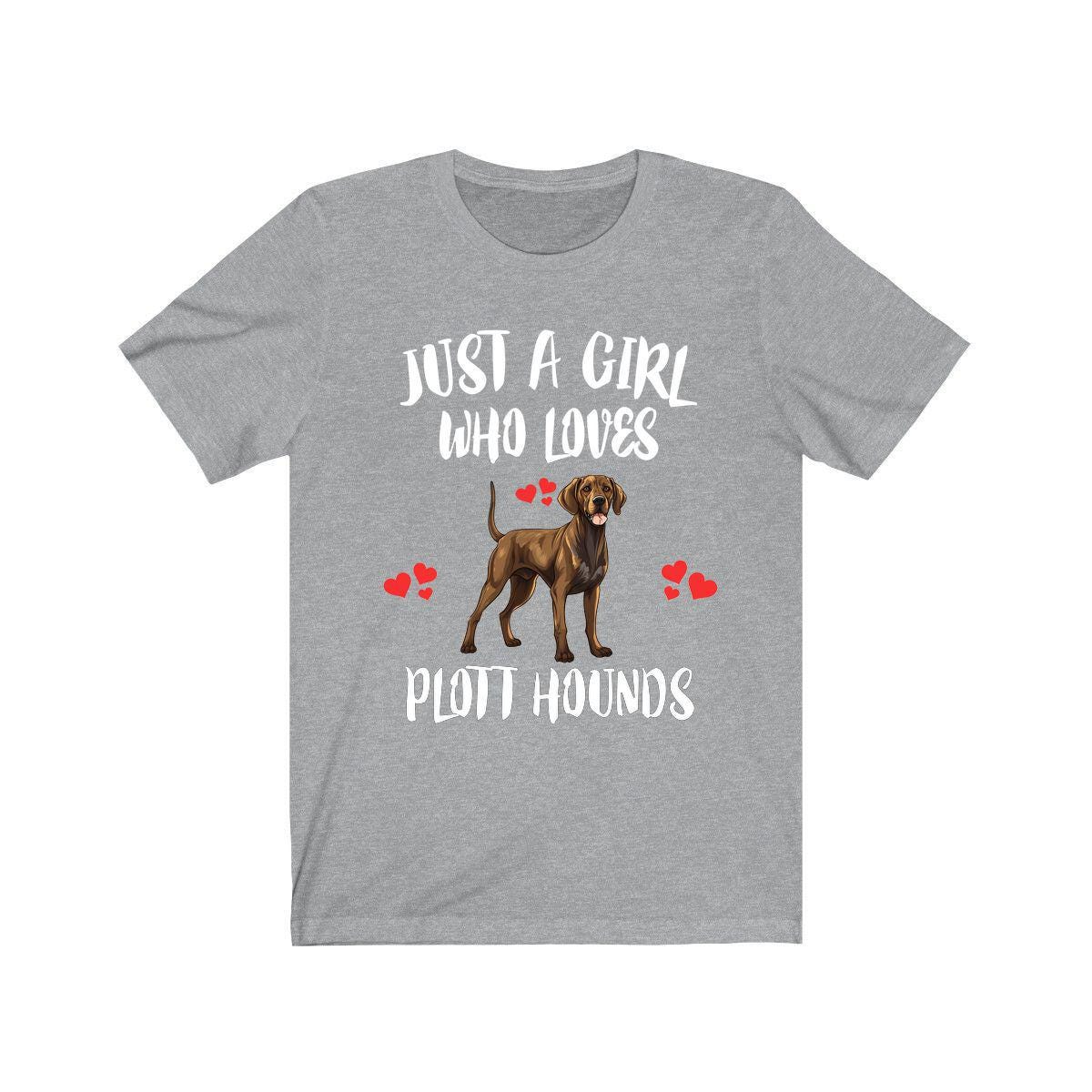 Just A Girl Who Loves Plott Hounds Dogs Shirt, Dog Lover Shirt, Plott Hound Dog, Animal Toddler Infant Kids Gift T-Shirt Image 1