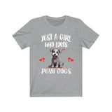 Just A Girl Who Loves Pumi Dogs Shirt, Dog Lover Shirt, Pumi Dog, Animal Toddler Infant Kids Gift T-Shirt Image 3