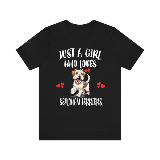 Just A Girl Who Loves Sealyham Terriers Shirt - sealyham terrier print design