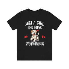 Just A Girl Who Loves Sealyham Terriers Shirt - sealyham terrier print design