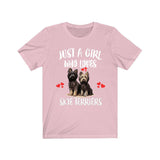 Just A Girl Who Loves Skye Terriers Dogs Shirt, Dog Lover Shirt, Skye Terrier Dog, Animal Toddler Infant Kids Gift T-Shirt Image 4