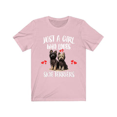 Just A Girl Who Loves Skye Terriers Shirt - skye terrier print design