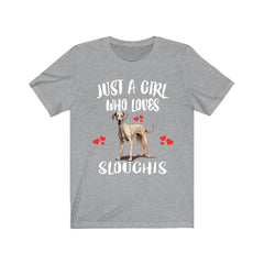 Just A Girl Who Loves Sloughi Dogs Shirt - sloughi print design