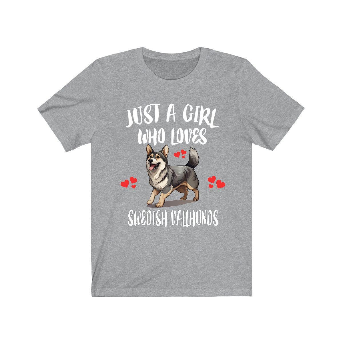 Just A Girl Who Loves Swedish Vallhunds Dogs Shirt, Dog Lover Shirt, Swedish Vallhund Dog, Animal Toddler Infant Kids Gift T-Shirt Image 1