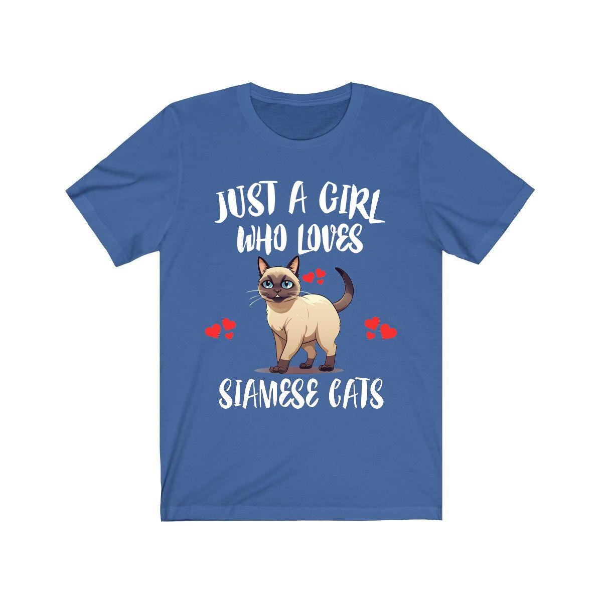 Just A Girl Who Loves Siamese Cats Shirt - Siamese cat print design