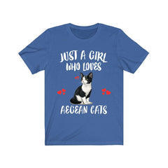 Aegean Cat T-Shirt for Girls - aegean cat print design