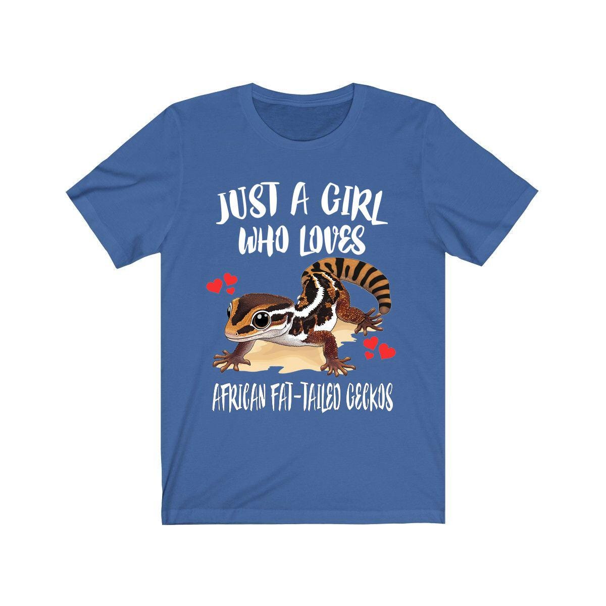 African Fat-Tailed Gecko T-Shirt for Girls - fat tail gecko print design