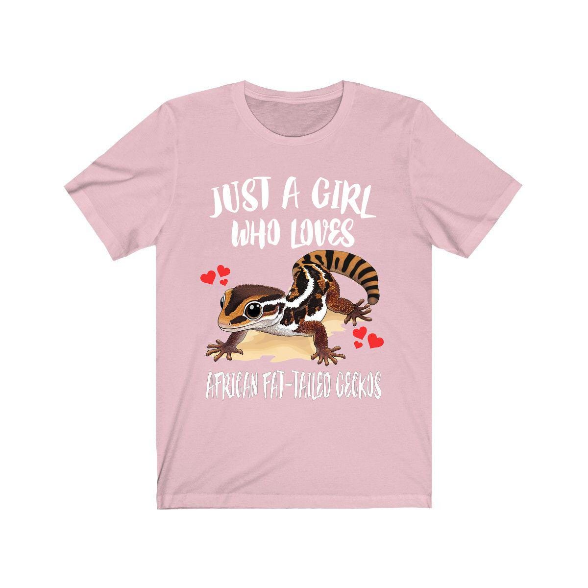 African Fat-Tailed Gecko T-Shirt for Girls - fat tail gecko print design