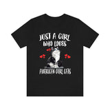 Just A Girl Who Loves American Curls Cats Shirt, American Curl Cat Lover Shirt, Cat Shirt, Cat Lover Gift, Animal Shirt Image 2