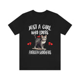 Just A Girl Who Loves American Shorthair Cats Shirt, American Shorthair Cat Lover Shirt, Cat Shirt, Cat Lover Gift, Animal Shirt Image 1
