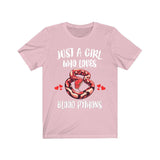Just A Girl Who Loves Blood Pythons Snakes Shirt, Blood Python Lover Shirt, Python Shirt, Snake Lover Gift, Animal Shirt Image 4