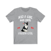 Just A Girl Who Loves Aegean Cats Shirt, Aegean Cat Lover Shirt, Cat Shirt, Aegean Gift, Animal Shirt Image 1