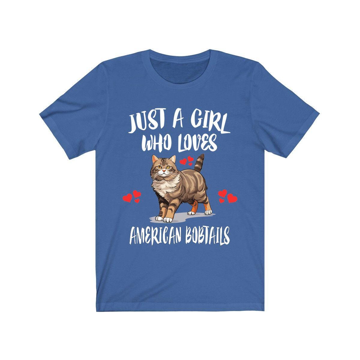 American Bobtail Cat T-Shirt for Girls - american bobtail print design