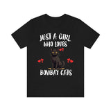Just A Girl Who Loves Bombay Cats Shirt, Bombay Cat Lover Shirt, Cat Shirt, Cat Lover Gift, Animal Shirt Image 2