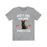Just A Girl Who Loves Bombay Cats Shirt, Bombay Cat Lover Shirt, Cat Shirt, Cat Lover Gift, Animal Shirt Image 1